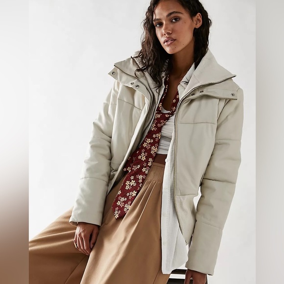 New Women’s JAKETT Leather Puffer Jacket By Giacca Lusso!🔥🔥🔥 - Picture 2 of 16